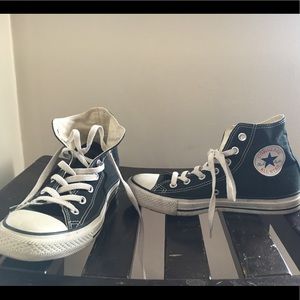 Converse black high tops